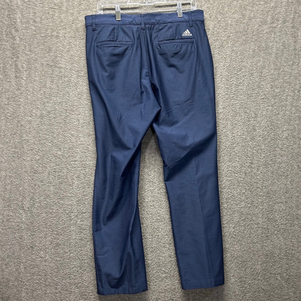 Adidas Mens Golf Pants Navy Blue Straight Leg Flat Front 32x30 RN88387 - Picture 3 of 9